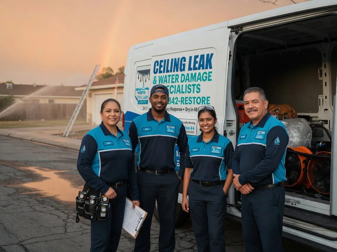 Ceiling Leak Cleanup company in West York, IL