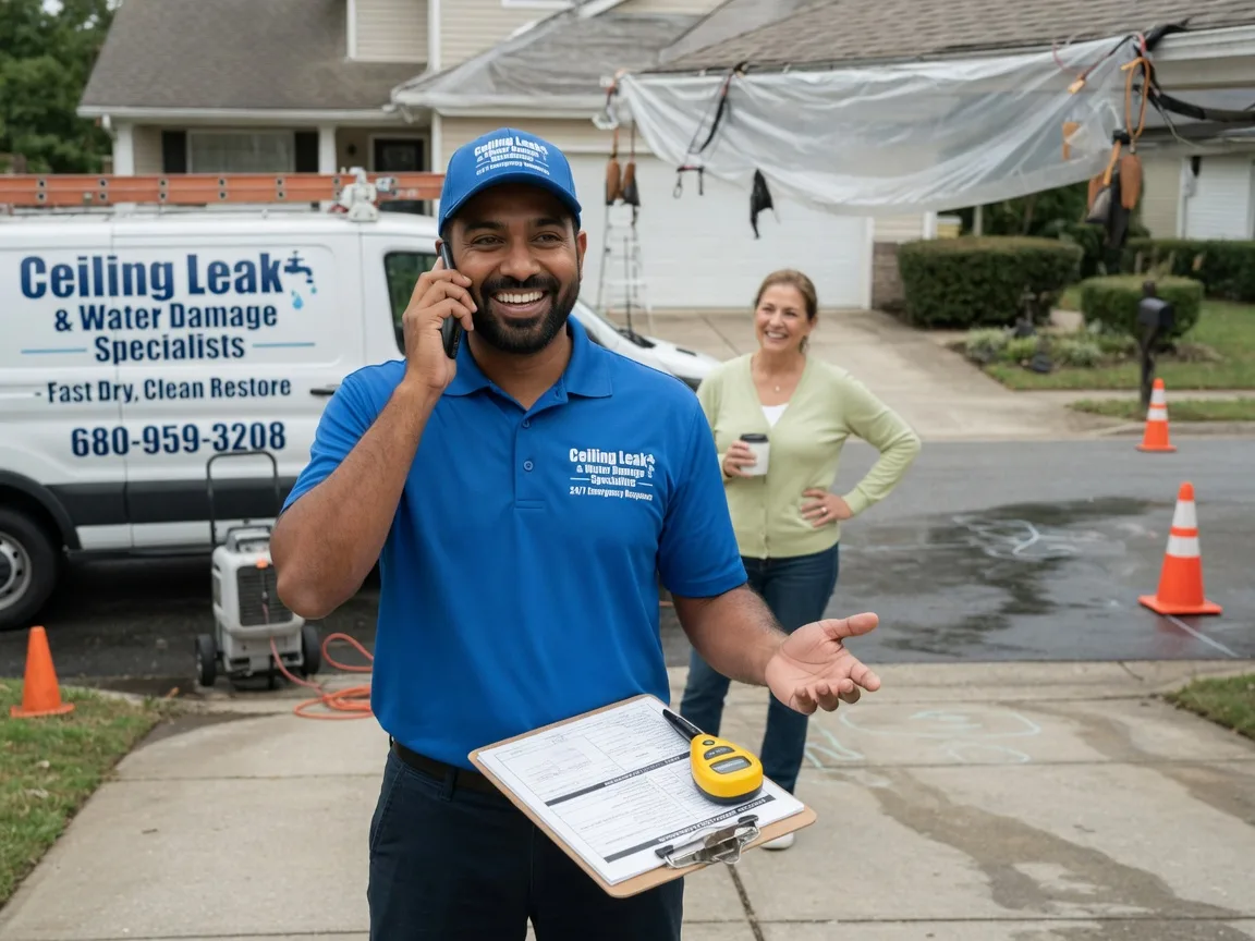 Ceiling Leak Cleanup West York, IL FAQs